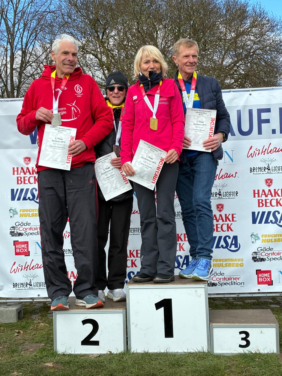 Siegerehrung DM 50 km Ultralauf 2026